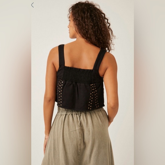 Free People Rikki studded cropped top with metal embellishment - Picture 4 of 10
